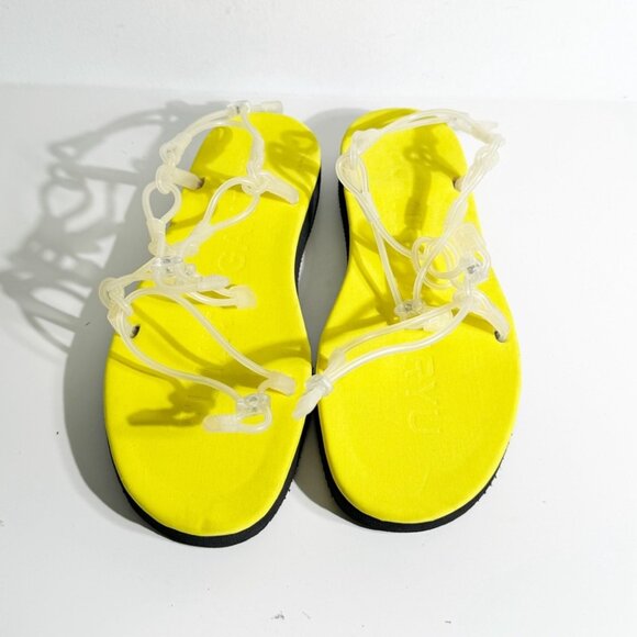 Fumito Ganryu x Suicoke Yellow Tube Sandals size 12 - Picture 2 of 5